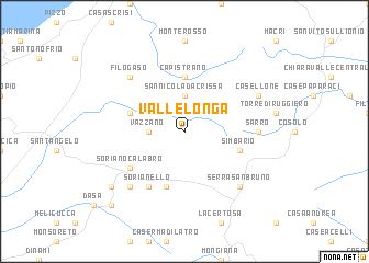 map of Vallelonga