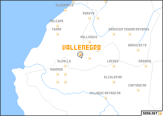 map of Valle Negro