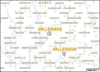 map of Valle Nuevo