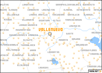 map of Valle Nuevo