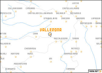 map of Vallerona