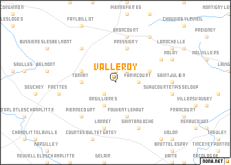 map of Valleroy