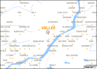map of Valler