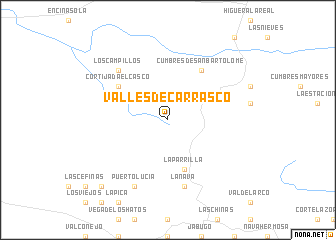 map of Valles de Carrasco