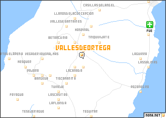 map of Valles de Ortega