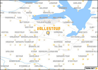 map of Vallestrup