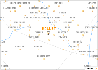 map of Vallet