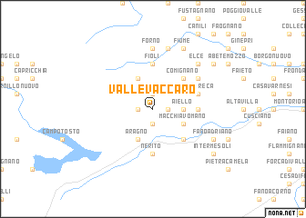 map of Vallevaccaro