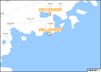 map of Valleviken