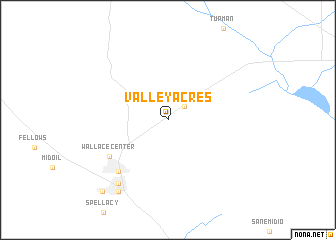 map of Valley Acres