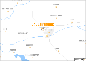 map of Valley Brook