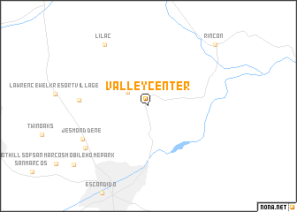 map of Valley Center