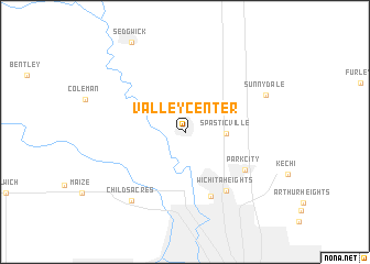 map of Valley Center