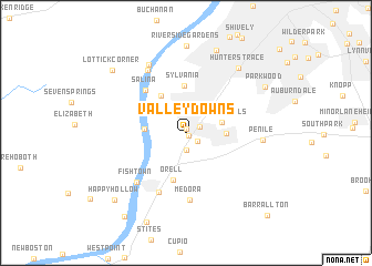 map of Valley Downs