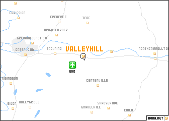 map of Valley Hill