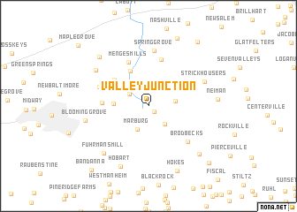 map of Valley Junction