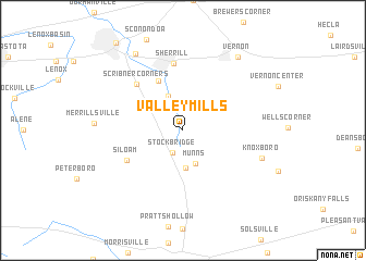 map of Valley Mills