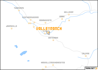 map of Valley Ranch