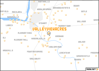 map of Valley View Acres