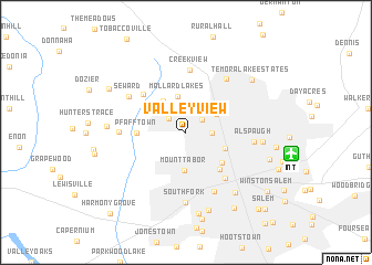 map of Valley View