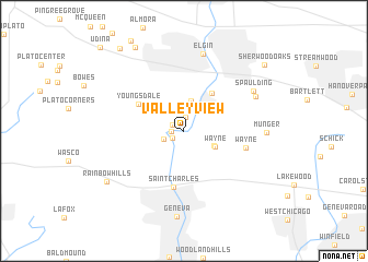 map of Valley View