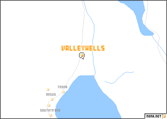 map of Valley Wells