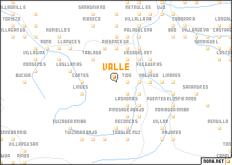 map of Valle