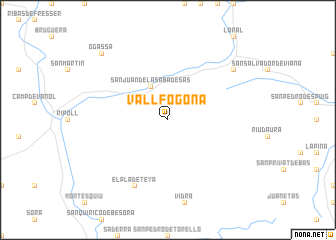 map of Vallfogona