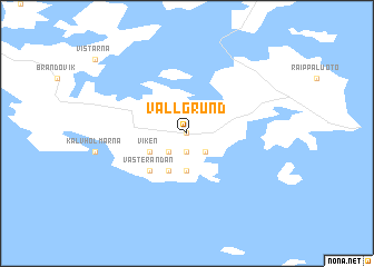 map of Vallgrund