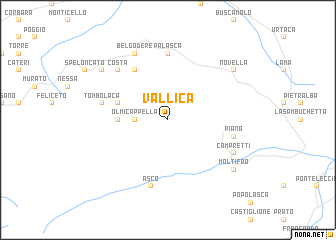 map of Vallica