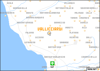 map of Vallicciardi