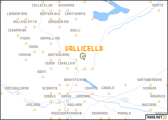 map of Vallicella