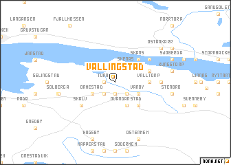 map of Vållingstad