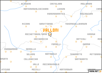 map of Valloni