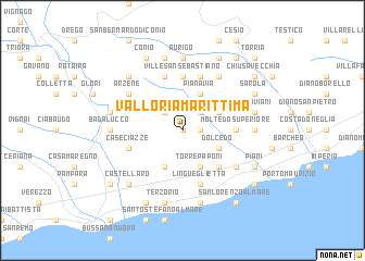 map of Valloria Marittima