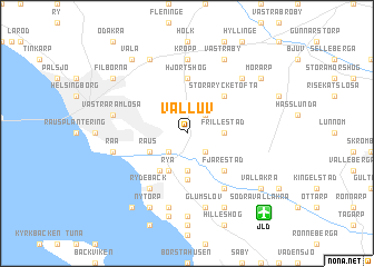 map of Välluv