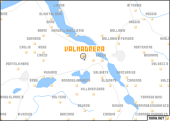 map of Valmadrera