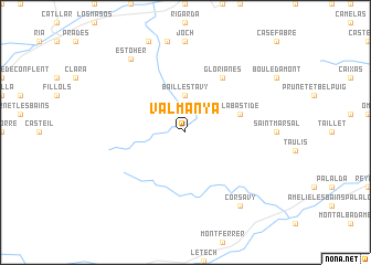 map of Valmanya