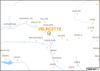 map of Valpicetto