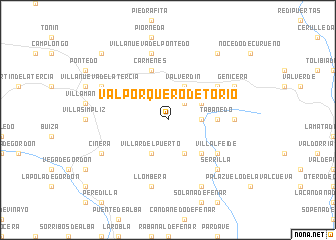 map of Valporquero de Torío