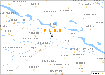 map of Valpovo