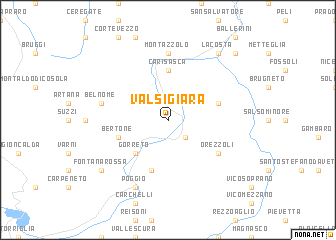 map of Valsigiara