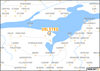 map of Valsted