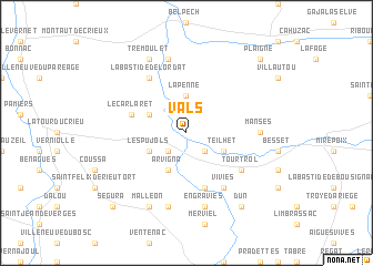 map of Vals