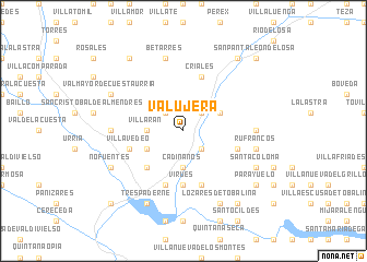 map of Valujera