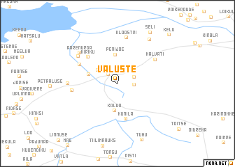 map of Valuste
