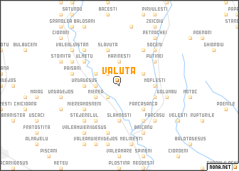 map of Văluţa