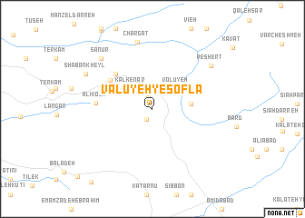 map of Valūyeh-ye Soflá