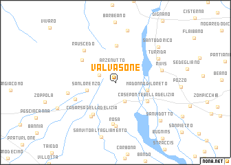 map of Valvasone