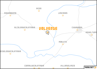 map of Valverde